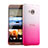 Cover Plastica Trasparente Rigida Sfumato per HTC One Me Rosa