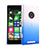 Cover Plastica Trasparente Rigida Sfumato per Nokia Lumia 830 Blu