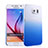 Cover Plastica Trasparente Rigida Sfumato per Samsung Galaxy S6 SM-G920 Blu