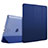 Cover Portafoglio In Pelle con Supporto L01 per Apple iPad 2 Blu