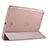 Cover Portafoglio In Pelle con Supporto L01 per Apple iPad Air Oro Rosa