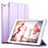 Cover Portafoglio In Pelle con Supporto L01 per Apple iPad Air Viola