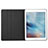 Cover Portafoglio In Pelle con Supporto L01 per Apple iPad Mini 4 Nero