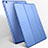 Cover Portafoglio In Pelle con Supporto L01 per Apple New iPad 9.7 (2017) Blu