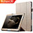 Cover Portafoglio In Pelle con Supporto L01 per Huawei MediaPad M2 10.0 M2-A01 M2-A01W M2-A01L Oro