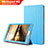 Cover Portafoglio In Pelle con Supporto L01 per Huawei Mediapad M2 8 M2-801w M2-803L M2-802L Blu