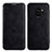 Cover Portafoglio In Pelle con Supporto L01 per Samsung Galaxy S9 Nero