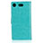 Cover Portafoglio In Pelle con Supporto L01 per Sony Xperia XZ1 Compact Ciano