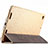 Cover Portafoglio In Pelle con Supporto L01 per Xiaomi Mi Pad 2 Oro