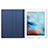 Cover Portafoglio In Pelle con Supporto L02 per Apple iPad 3 Blu