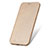 Cover Portafoglio In Pelle con Supporto L02 per Apple iPhone 7 Plus Oro