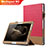 Cover Portafoglio In Pelle con Supporto L03 per Huawei MediaPad M2 10.0 M2-A01 M2-A01W M2-A01L Rosso