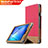 Cover Portafoglio In Pelle con Supporto L03 per Huawei MediaPad T3 8.0 KOB-W09 KOB-L09 Rosso