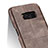 Cover Portafoglio In Pelle con Supporto L03 per Samsung Galaxy S8 Plus Marrone