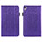 Cover Portafoglio In Pelle con Supporto L04 per Huawei Honor Pad 2 Viola