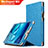 Cover Portafoglio In Pelle con Supporto L04 per Huawei Mediapad M3 8.4 BTV-DL09 BTV-W09 Blu