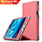 Cover Portafoglio In Pelle con Supporto L04 per Huawei Mediapad M3 8.4 BTV-DL09 BTV-W09 Rosa