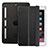 Cover Portafoglio In Pelle con Supporto L05 per Apple iPad Mini 3 Nero