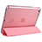 Cover Portafoglio In Pelle con Supporto L06 per Apple iPad Mini 2 Rosa