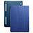 Cover Portafoglio In Pelle con Supporto L06 per Apple iPad Mini 4 Blu