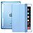 Cover Portafoglio In Pelle con Supporto L06 per Apple iPad Mini 4 Cielo Blu