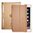 Cover Portafoglio In Pelle con Supporto L06 per Apple iPad Mini 4 Marrone