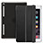 Cover Portafoglio In Pelle con Supporto L06 per Apple iPad Mini 4 Nero