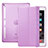 Cover Portafoglio In Pelle con Supporto L06 per Apple iPad Mini 4 Rosa