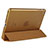 Cover Portafoglio In Pelle con Supporto L06 per Apple iPad Mini Marrone