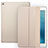 Cover Portafoglio In Pelle con Supporto L08 per Apple iPad Mini 4 Oro