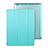 Cover Portafoglio In Pelle con Supporto per Apple iPad 3 Cielo Blu