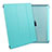 Cover Portafoglio In Pelle con Supporto per Apple iPad 3 Cielo Blu