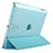 Cover Portafoglio In Pelle con Supporto per Apple iPad 3 Cielo Blu