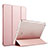 Cover Portafoglio In Pelle con Supporto per Apple iPad Mini 2 Oro Rosa