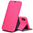 Cover Portafoglio In Pelle con Supporto per Apple iPhone Xs Rosa Caldo