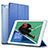 Cover Portafoglio In Pelle con Supporto per Apple New iPad 9.7 (2018) Blu