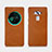 Cover Portafoglio In Pelle con Supporto per Asus Zenfone 3 Deluxe ZS570KL ZS550ML Marrone