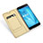 Cover Portafoglio In Pelle con Supporto per Asus Zenfone 3 Zoom Oro