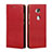Cover Portafoglio In Pelle con Supporto per Huawei GR5 Rosso