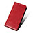 Cover Portafoglio In Pelle con Supporto per Huawei GR5 Rosso