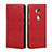 Cover Portafoglio In Pelle con Supporto per Huawei Honor X5 Rosso