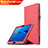 Cover Portafoglio In Pelle con Supporto per Huawei MediaPad M3 Lite 10.1 BAH-W09 Rosso