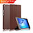 Cover Portafoglio In Pelle con Supporto per Huawei MediaPad T3 8.0 KOB-W09 KOB-L09 Marrone