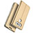 Cover Portafoglio In Pelle con Supporto per LG G6 Oro