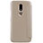 Cover Portafoglio In Pelle con Supporto per Motorola Moto M XT1662 Oro