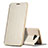 Cover Portafoglio In Pelle con Supporto per Samsung Galaxy C7 SM-C7000 Oro