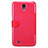 Cover Portafoglio In Pelle con Supporto per Samsung Galaxy Mega 6.3 i9200 i9205 Rosso