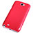 Cover Portafoglio In Pelle con Supporto per Samsung Galaxy Note 2 N7100 N7105 Rosso