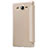 Cover Portafoglio In Pelle con Supporto per Samsung Galaxy On5 G550FY Oro