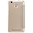 Cover Portafoglio In Pelle con Supporto per Xiaomi Redmi 3X Oro